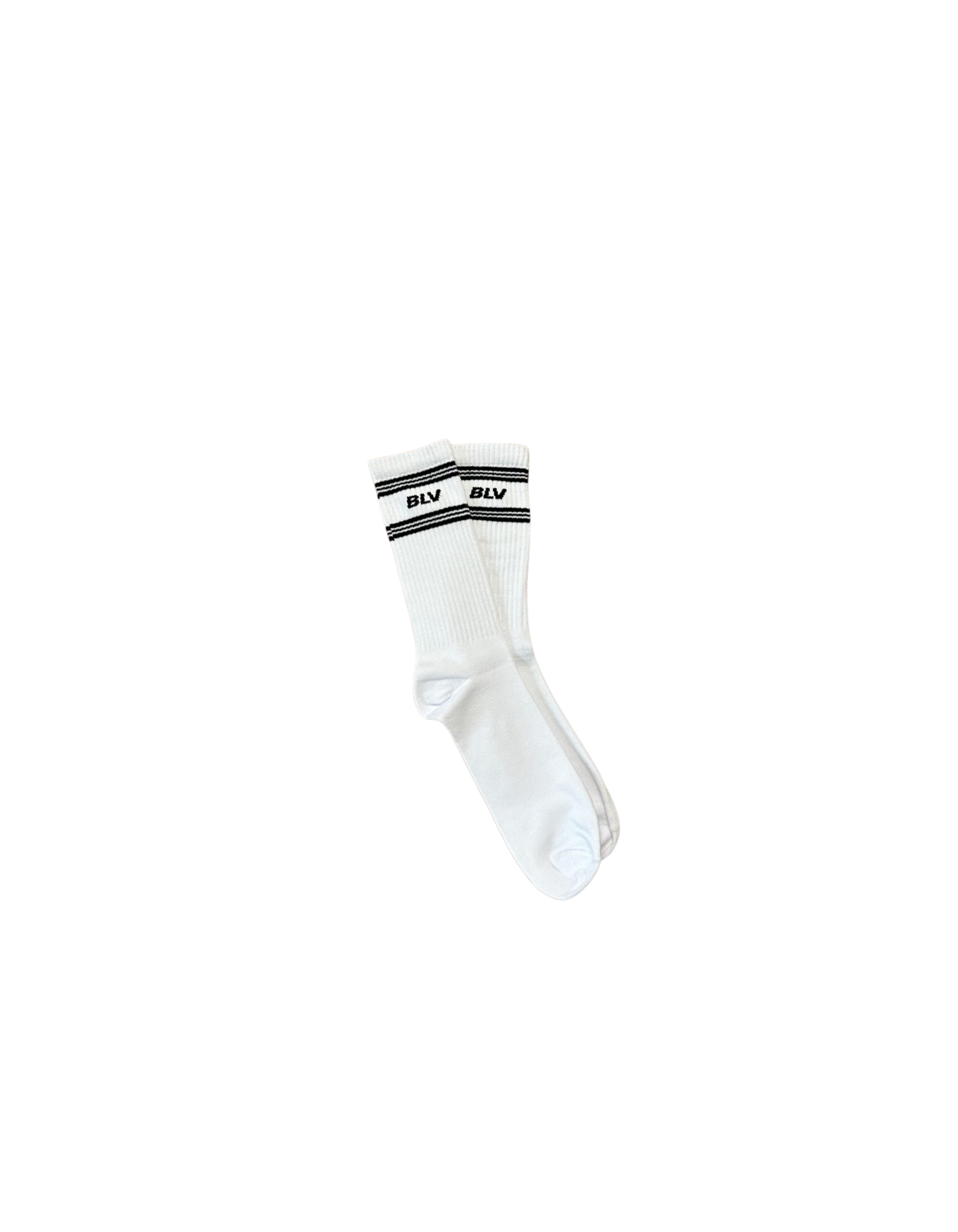 BLV CREW SOCKS - WHITE
