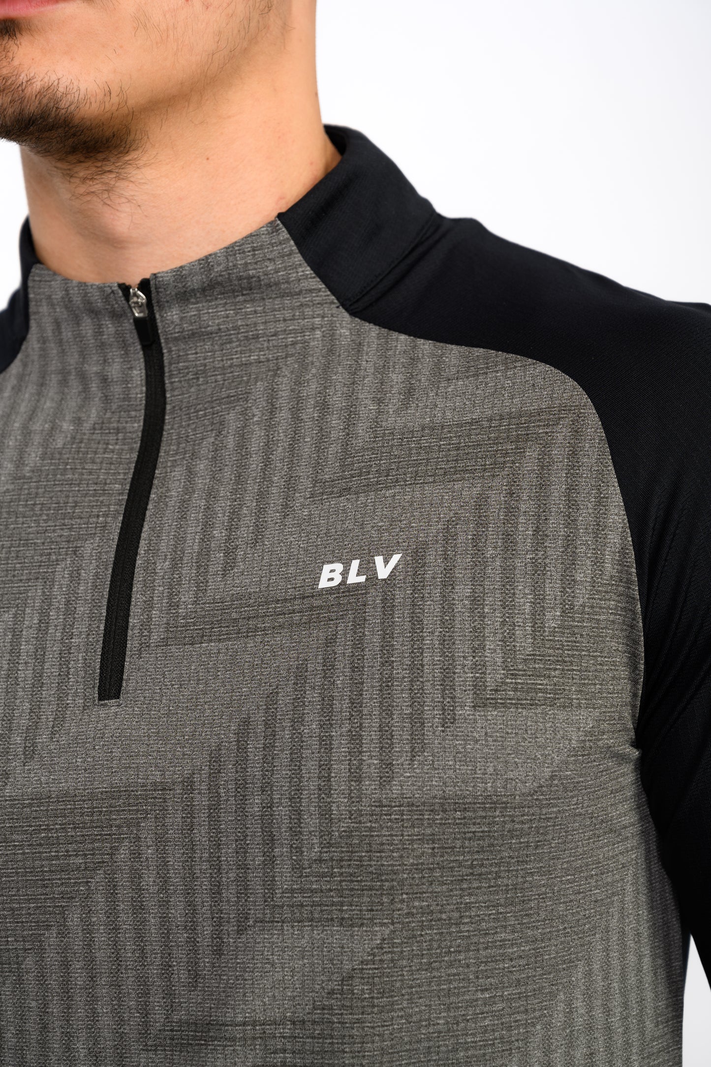 BLV PERFORMANCE ZIP TOP - GREY