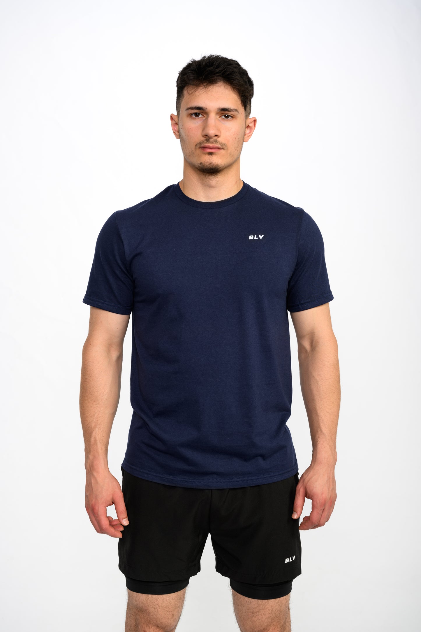 BLV ESSENTIALS TEE - NAVY