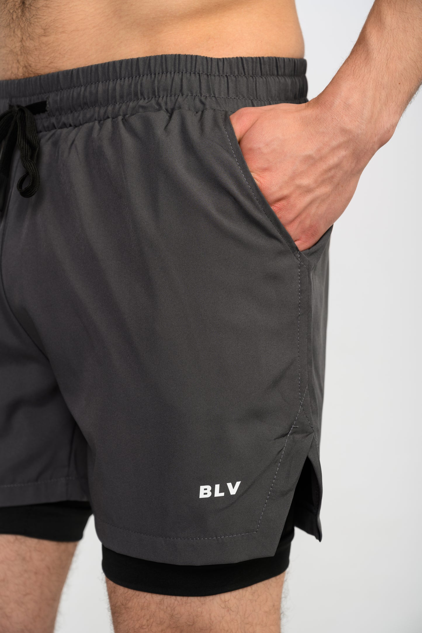 BLV COMPRESSION SHORTS - GREY