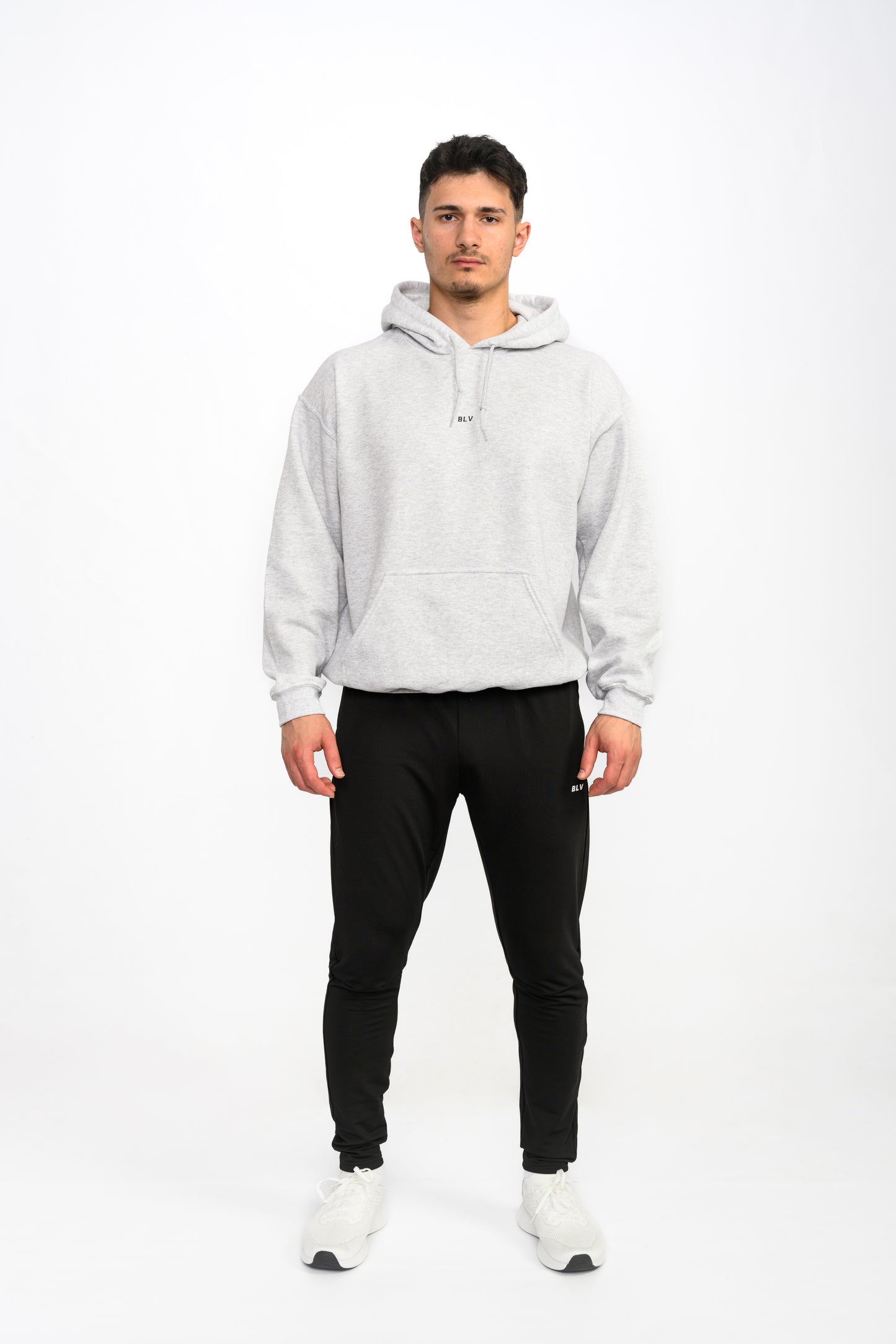 BLV ESSENTIALS HOODIE - ASH GREY