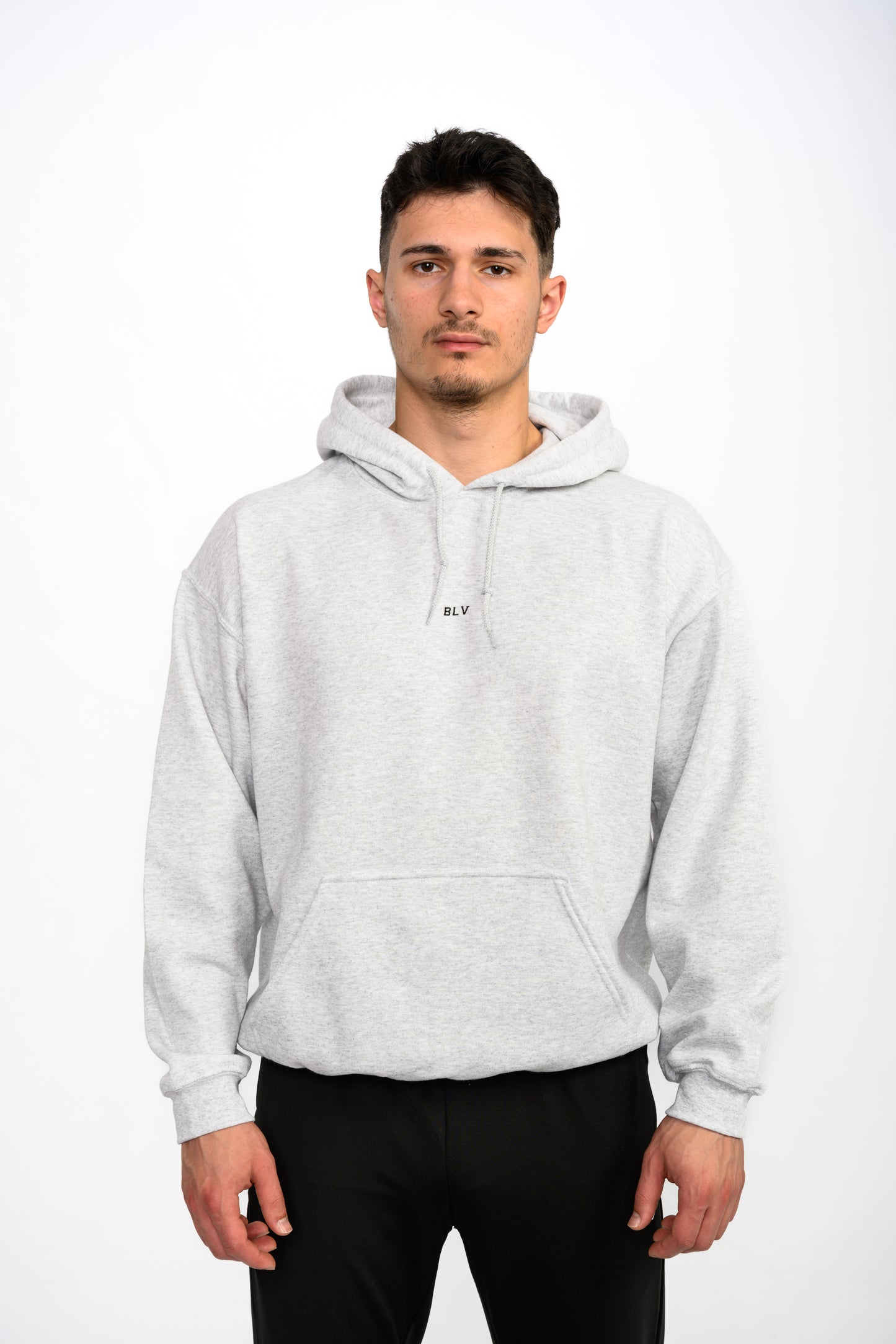 BLV ESSENTIALS HOODIE - ASH GREY