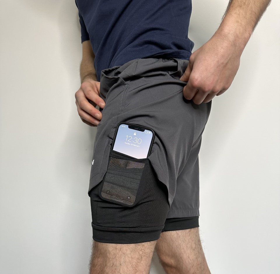 BLV COMPRESSION SHORTS - GREY